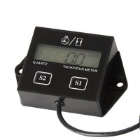 Digital Engine Tach Tachometer Hour Meter Inductive for Motorcycle Motor