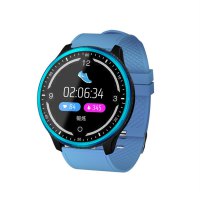 P69 smart bracelet watch heart rate and blood pressure sleep monitoring movement meter bracelet waterproof 1.3 smart bracelet blue