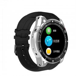 X100 full circle android smartwatch IP67 waterproof heart rate and blood pressure round screen wifi positioning bluetooth watch black