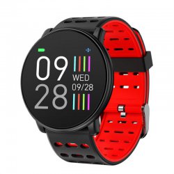 Q88 smart bracelet 1.3 color screen heart rate and blood pressure movement bracelet bluetooth meter step sleep hot black red