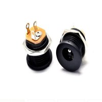 Dc-022 DC head with nut inner diameter 5.5mm pin 2.1mm DC power outlet 5.5-2.1mm A style