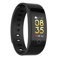 QS80PLUS color screen smart bracelet heart rate blood pressure oxygen sleep health detection multi-movement mode brown