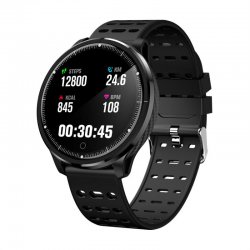 P71 smart bracelet IP68 waterproof health monitoring movement mode smart message alert black