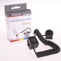 EMOBLITZ TTL Sync Coiled Remote Cord for Sony HVL-F58AM HVL-F56AM F42AM