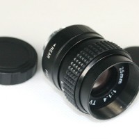 Black 25mm f1.4 C mount CCTV Lens for M4/3 E-P1 E-PL1 G1 GF1 GH1 & NEX-3 NEX-5 NEX-7