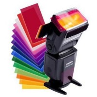Universal Speedlite 24pcs Color Filter Kit For Nikon Canon Godox YONGNUO Flash