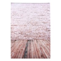 2 * 3m/6.6 * 9.8ft Large Photography Backdrop Background Brick Lamp Pattern for Baby Newborn Children Teen Adult Photo Video Studio