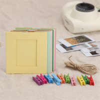 3" Photo Picture Wall Hang Frame Clip Clamp String Rope 3 in 1 for Fujifilm Instax Mini8 Camera Accessories Christmas New Year Valentine Gift