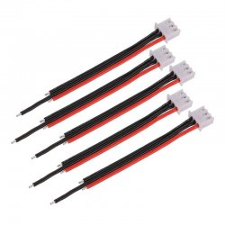 5pcs 22AWG 7.4V 2S Lipo Battery Balance Charger Plug Cable Silicone Wire for FPV Racing Drone Quadcopter Helicopter