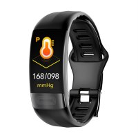 P11 color smart bracelet ECG+HRV ECG monitoring blood pressure monitoring exercise IP67 waterproof USB red