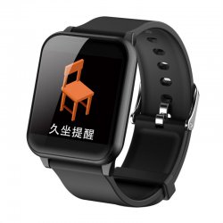 The new 1.3 screen color smart bracelet Z02 heart rate meter movement bracelet track waterproof black