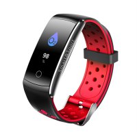 Q8S smart bracelet heart rate monitor pedometer health monitor large screen waterproof smart sports bracelet green