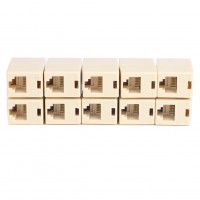 RJ45 CAT5 Coupler Plug Network LAN Cable Extender Joiner Connector Adapter 10pcs