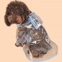 Pet Dog Puppy Cat Rain Coat Clothes Pet Hooded Waterproof Jacket Rainwear