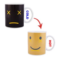 Magic Monday Smile Morning Ceramic Coffee Mug Heat Sensitive Color Face Changing