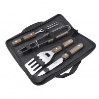 BBQ Grill Stainless Steel Barbecue Set with Storage Case Outdoor Barbecue Tool