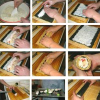 DIY Practical Sushi Rolling Roller Bamboo Material Mat Maker And Rice Paddle Set