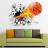 3D basketball Wall Stickers Removable Stickers Bedroom home Decor