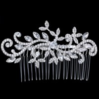Bridal Wedding Crystal Rhinestones Diamante Hair Comb Clip Women's Accessories