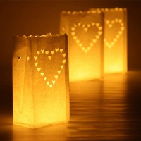 DIY Handmade Paper Lantern Candle Bags Light Holder For Party Home Wedding Decor