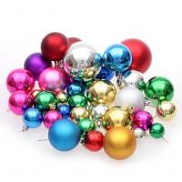 36pcs/set Christmas Bubble Balls Xmas Tree Hanging Ornament Holiday Party Decoration