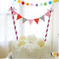 Creative birthday party Wedding Part supplies cake topper decoration Burgee New