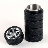 Creative Tire Water Cup Stainless Steel Liner Cup Home Personality Water Bottle
