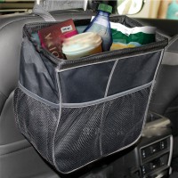 Cars Garbage Pouch 600D Oxford Cloth Portable Pouch Black Hanging Pouch