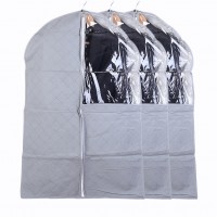 3 pcs Bamboo Charcoal Mens Shirt Suit Garment Coat Dust Cover Proof Storage Bag