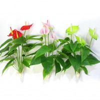 1 Bouquet Artificial Orchid Silk Flower Leaf Home Party Wedding Garden Decor DIY