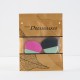 2p Candy Color Soft Magic Face Cleaning Pad Puff  Sponge Flat Brush Makeup Brush