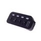 4 ports USB3.0 hub, ABS material, with LED indicator, separate switches, Black