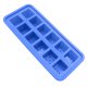 12 Grid Ice Cube with Lid Cover Square Pattern Food Silicon Bake Mould DIY Cake Tool Purple