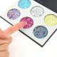 BEAUTY GLAZED 6 Color Eye Shadow Cosmetic Round Sequins Highlight Women Makeup