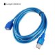 1/1.5/2/3M USB 2.0 Extension Cable USB 2.0 Male To USB 2.0 Female Cable Blue