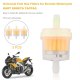 3 PCS Universal Fuel Gas Filters for Scooter Motorcycle KART ROKETA TAOTAO