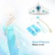 5Pcs Cosplay Crown Tiara Hair Accessory Crown Wig + Magic Wand For Elsa Anna