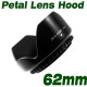62mm Lens Hood (Screw Mount) Petal Crown Flower Shape