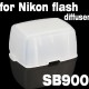 Flash Diffuser BOUNCE DOME FOR NIKON SB-900 SB900