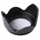  Black 52mm Screw  Petal-Shaped Lens Hood For Nikon