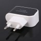1pc Black and White Charger 3 USB Charger Adapter EU Plug with LED Indicator