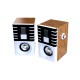 A pair of Premium Wood  Computer Desktop Speakers2.1 Multimedia Speakers TS-2201