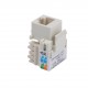 10pcs/set RJ45 Cat5 Punch Down Keystone Jack Network Ethernet White Lot Pack