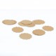 100pcs/lot Flower Style Brown Tags Card Kraft Tag Paper Drawing Gift DIY Wedding