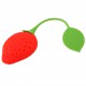Strawberry Design Silicone Tea Infuser Strainer - Red and Green